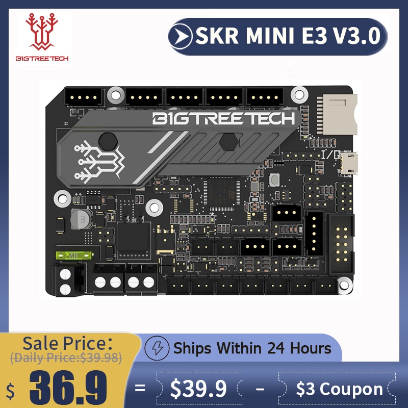 BIGTREETECH BTT SKR Mini E3 V3.0 Motherboard With TMC2209 UART VS SKR 2 3D Printer Mainboard for Ender 3 Ender 5 Pro CR 10