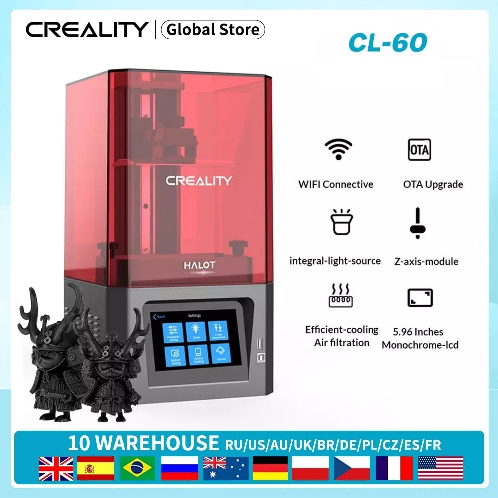 CREALITY 3D HALOT ONE CL-60 UV Resin Printer LCD Printer Integral Light Source