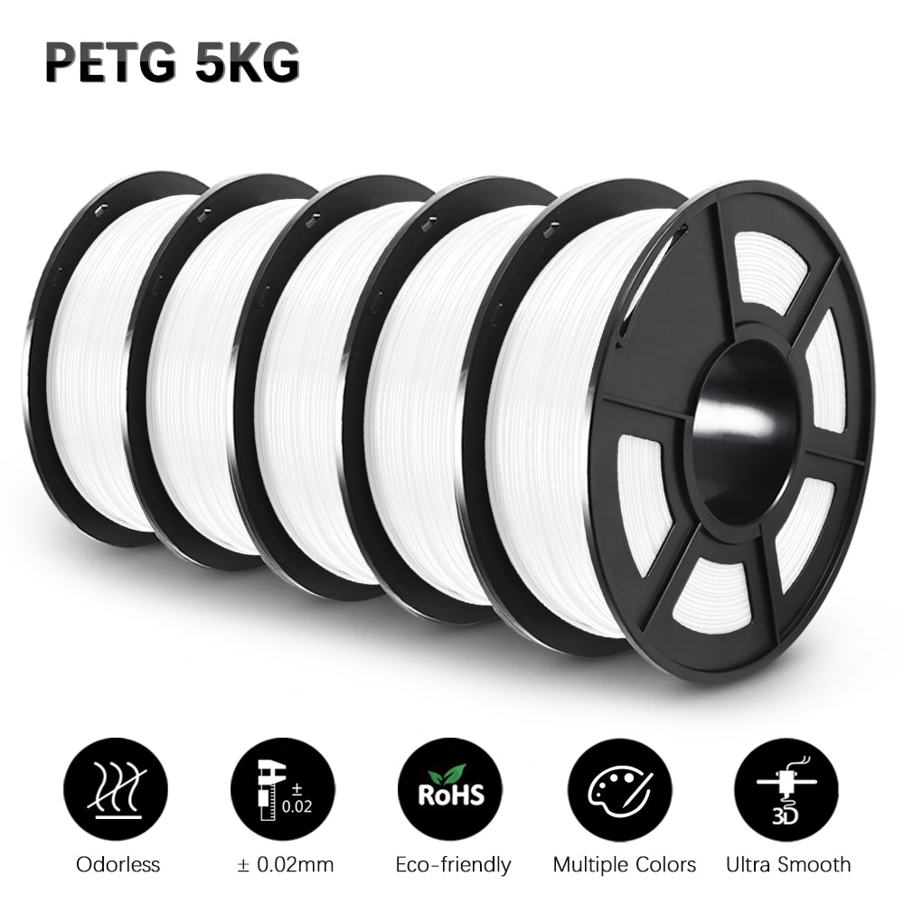 JAYO PETG/PLA /SILK/PLA PLUS/ABS 3D Printer Filament 1.75mm 5Rolls For FDM 3D Printer Materials DIY Gift Fastship