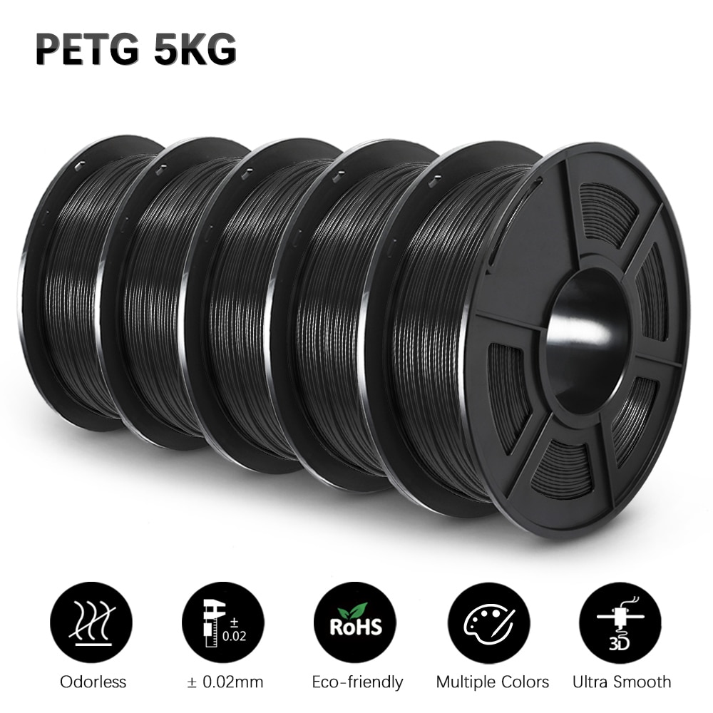 JAYO PLA Meta/PLA PLUS/PETG/SILK/PLA Filament 1.75MM 5Rolls 3D Printer 100% No Bubble for FDM DIY Gift Material Fast Shipping