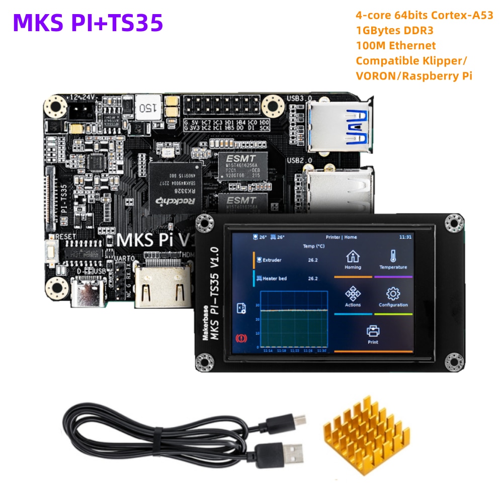 MKS PI V1.1 (yet another Pi alternative), with TS35 Screen.