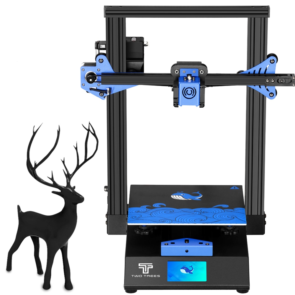 Twotrees 3D Printer BLU-3 V2 I3 Printer With Dual Drive Extruder 235x235mm 3d Diy Kit 3.5-Inch Color Touch Screen Facesheild